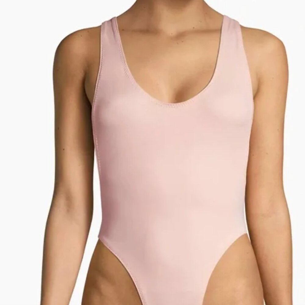 NORMA KAMALI MARISSA ONE PIECE IN BLUSH, NWT